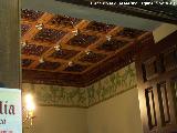 Casa de los Morales. Artesonado y cenefa de una habitación