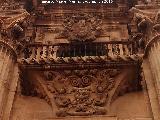 Catedral de Jaén. Fachada. Balcón sobre San Pedro