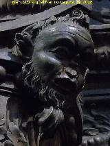Catedral de Jaén. Coro. Nacimiento de Jesús. Cabeza de fauno