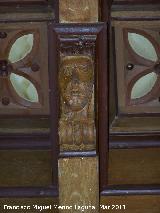 Iglesia de San Andrés. Cabeza del artesonado de la Sala Capitular