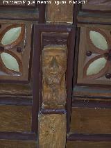 Iglesia de San Andrés. Cabeza del artesonado de la Sala Capitular