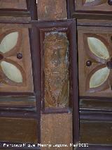 Iglesia de San Andrés. Cabeza del artesonado de la Sala Capitular