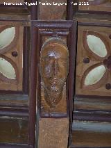 Iglesia de San Andrés. Cabeza del artesonado de la Sala Capitular