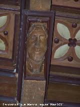 Iglesia de San Andrés. Cabeza del artesonado de la Sala Capitular