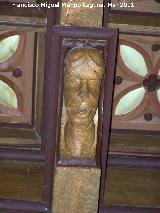 Iglesia de San Andrés. Cabeza del artesonado de la Sala Capitular