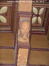 Iglesia de San Andrés. Cabeza del artesonado del patio