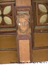 Iglesia de San Andrés. Cabeza del artesonado del patio