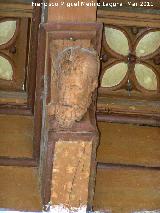 Iglesia de San Andrés. Cabeza del artesonado del patio
