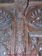 Catedral de Jaén. Coro. Nacimiento de Jesús. Columna de la derecha