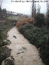 Río Frío. Con el río en crecida