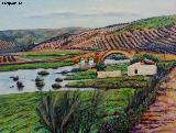 Puente Ariza. Cuadro de Francisco Merino Megías