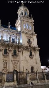 Catedral de Jaén. Torre Sin Campanas. De noche