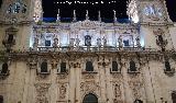 Catedral de Jaén. Fachada. De noche