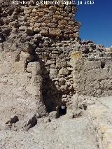 La Mota. Murallas. Desagüe en el Bahondillo