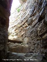 Castillo del Berrueco. Escaleras hacia la azotea del Torreón circular izquierdo