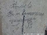 Castillo de Nínchez. Escrito en el palomar