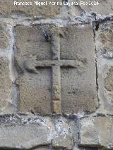 Torreón del Reloj. Escudo con la Cruz de Santiago