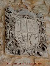 Santuario de Tíscar. Escudo del zaguán