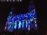 Catedral de Jaén. Fachada. Espectáculo de luz