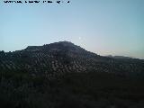 Peñas de Castro. Estribación Sur con la luna