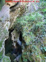 Caldera del Tío Lobo. Formaciones rocosas de la cavidad