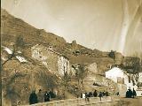 Muralla de Jaén. Torreón oculto. Foto antigua