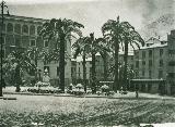 Plaza de la Constitución. Foto antigua. Fotografía de Jaime Roselló Cañada