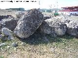 Oppidum Cerro San Cristóbal. Grandes bloques de piedra
