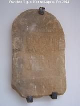 Historia de Santisteban del Puerto. Inscripción romana. Museo Arqueológico de Santisteban