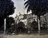Palacio de la Diputación. Jardines 1950. Archivo IEG