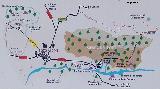Jardín botánico El Hornico. Mapa