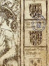 Castillo de Nínchez. Mapa 1588