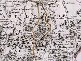 Castillo de Nínchez. Mapa 1787