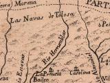 Río Rumblar. Mapa 1788