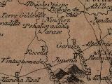 Castillo de Nínchez. Mapa 1799
