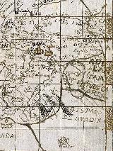 Castillo de Nínchez. Mapa de 1641