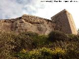 La Mota. Murallas. Muralla, matacán y Torre de la Cárcel