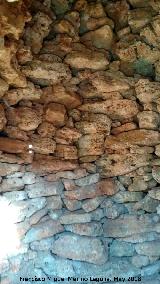 Chozo de la Nava I. Pared y bóveda