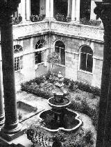 Palacio de la Diputación. Patio antes de la restauración