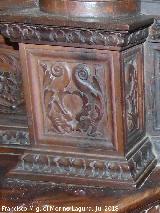 Catedral de Jaén. Coro. Nacimiento de Jesús. Pedestal izquierdo
