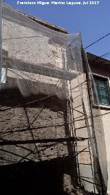 Palacio de los Benavides. Picado del lateral con sillería en la esquina