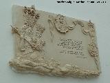 Casa de la Plaza del Fuerte nº 1. Placa de la Coronación de la Virgen de las Nieves
