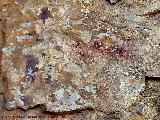 Pinturas rupestres del Arroyo de Tíscar I Grupo II. Posible antropomorfo y mancha