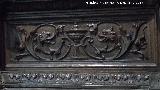 Catedral de Jaén. Coro. Presentación de María en el templo. Relieve bajo la talla principal