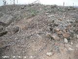 Cástulo. Viviendas. Restos de construcciónes sin excavar