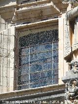 Catedral de Jaén. Fachada. Vidriera