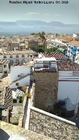 Torreón del Reloj. Vista de la muralla