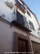 Casa de la Calle Montero Moya n 15. Balcn