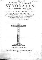 Obispado. Constituciones del Obispado de Jaén 1624