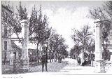 Paseo de la Estación. Foto antigua. Paseo de Alfonso XIII